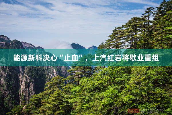能源新科决心“止血”，上汽红岩将歇业重组