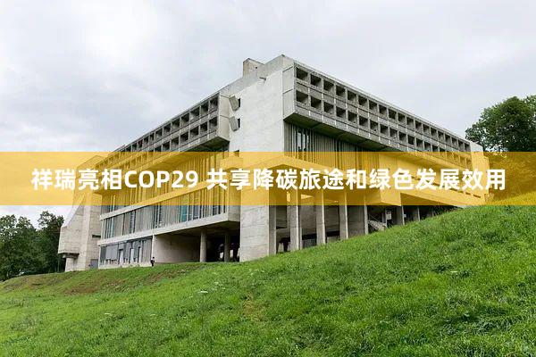 祥瑞亮相COP29 共享降碳旅途和绿色发展效用