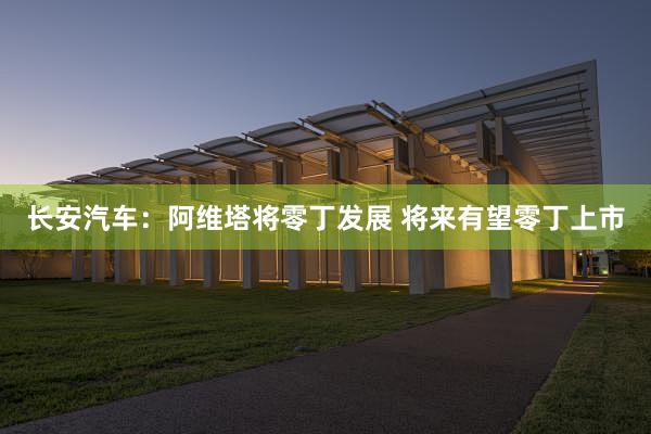 长安汽车：阿维塔将零丁发展 将来有望零丁上市