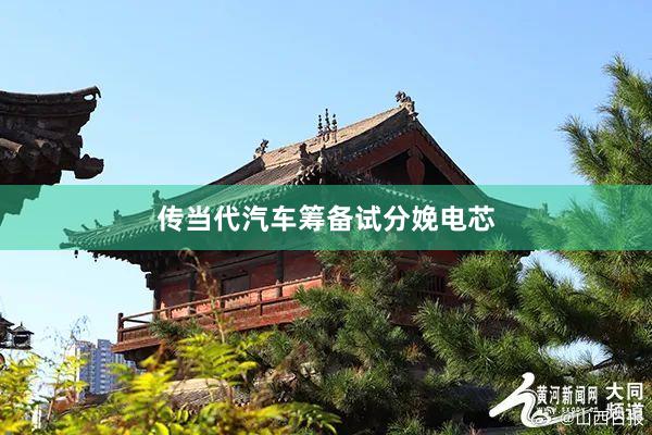 传当代汽车筹备试分娩电芯